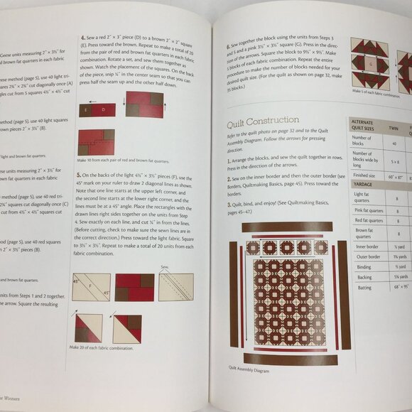 The Quiltmaker's Club Fat Quarter Winners Quilt Book Monique Dillard 11 Patterns - Picture 9 of 11